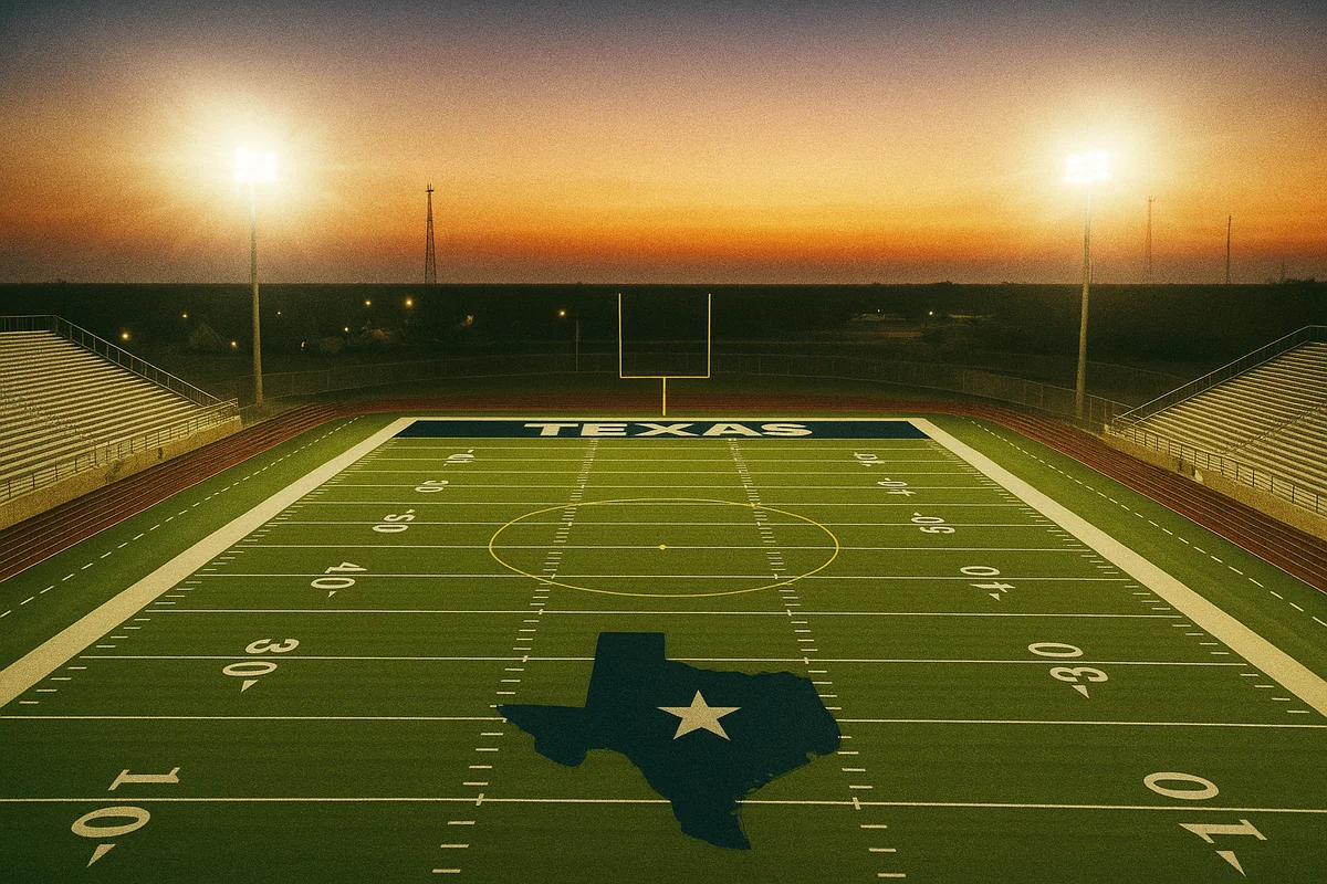 Texas high school football field